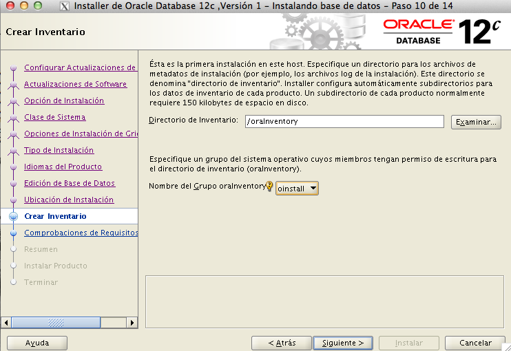 instalacion oracle 12c paso 10