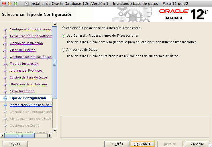instalacion oracle 12c paso 11