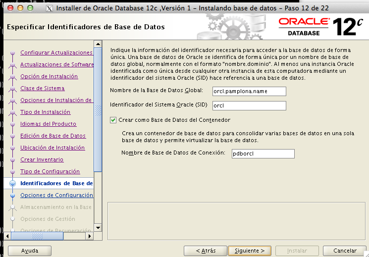 instalacion oracle 12c paso 13