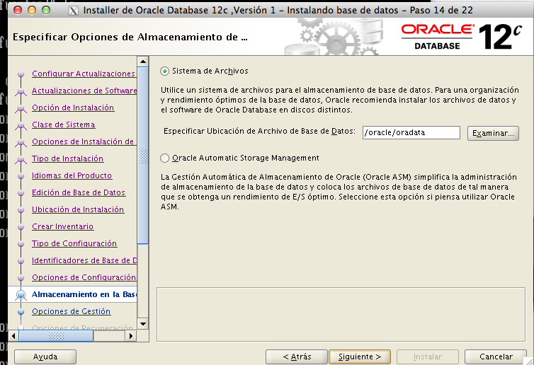 instalacion oracle 12c paso 14